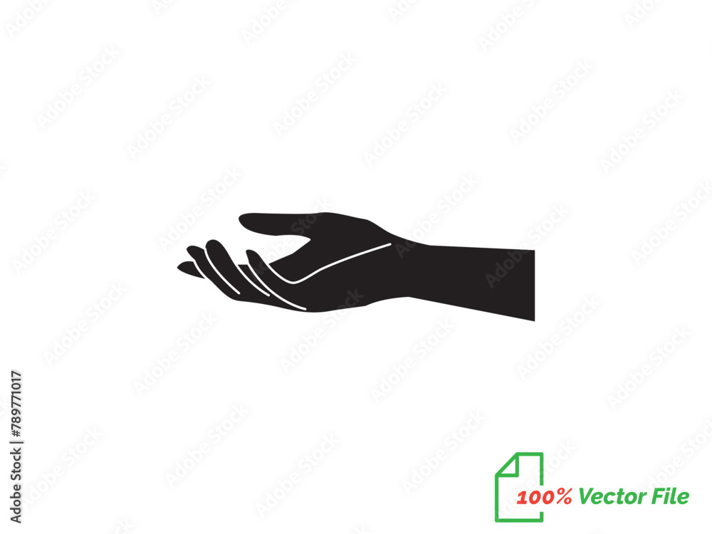Fototapeta premium Hand different style vector line art. hands icon minimalist illustration design template. hands line art vector illustration. Best outline design. hand-drawn cartoon fridges Vector illustration.