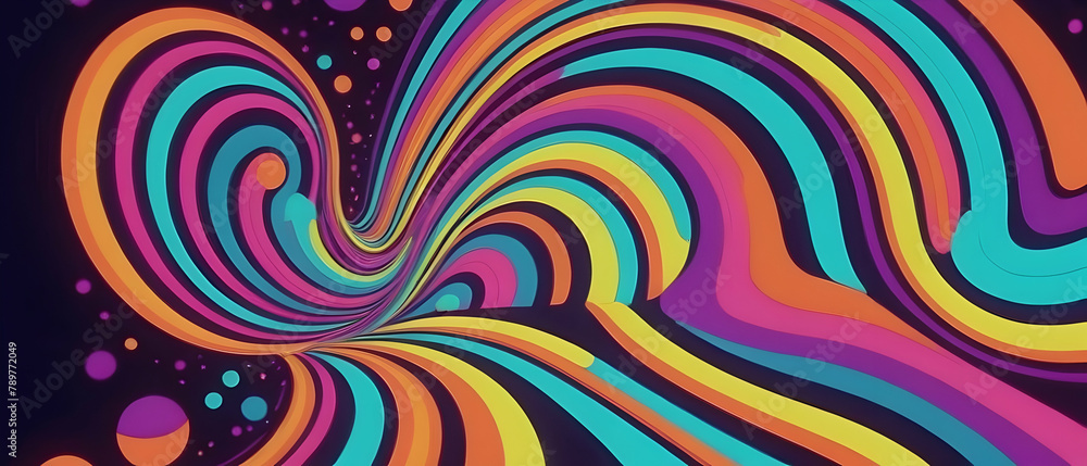 Abstract colorful retro style groovy glow neon psychedelic background Abstract colorful retro style groovy glow neon psychedelic background