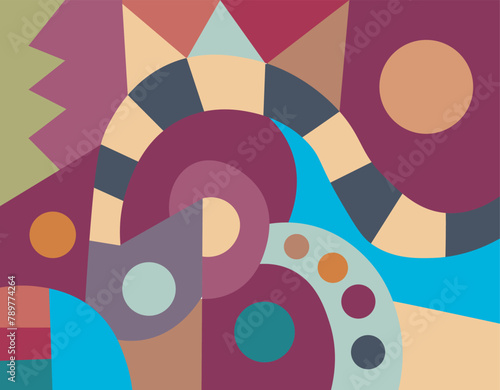 colorful abstract art for wall decoration
