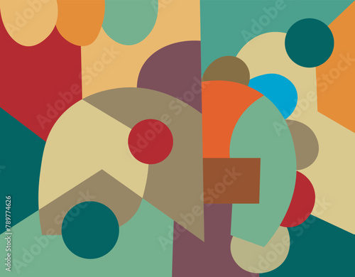 colorful abstract art for wall decoration

