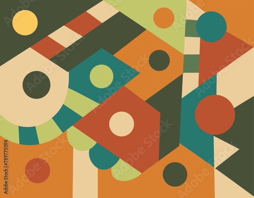 colorful abstract art for wall decoration
