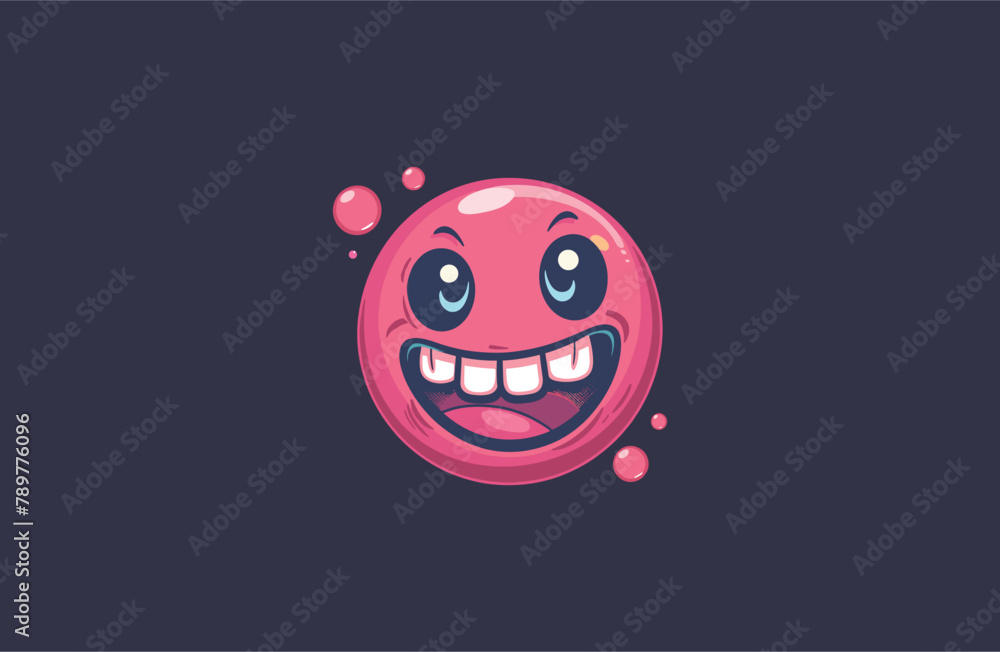 Cute Chewing gum Mascot Logo Style Cute Chewing gum Mascot Logo Style