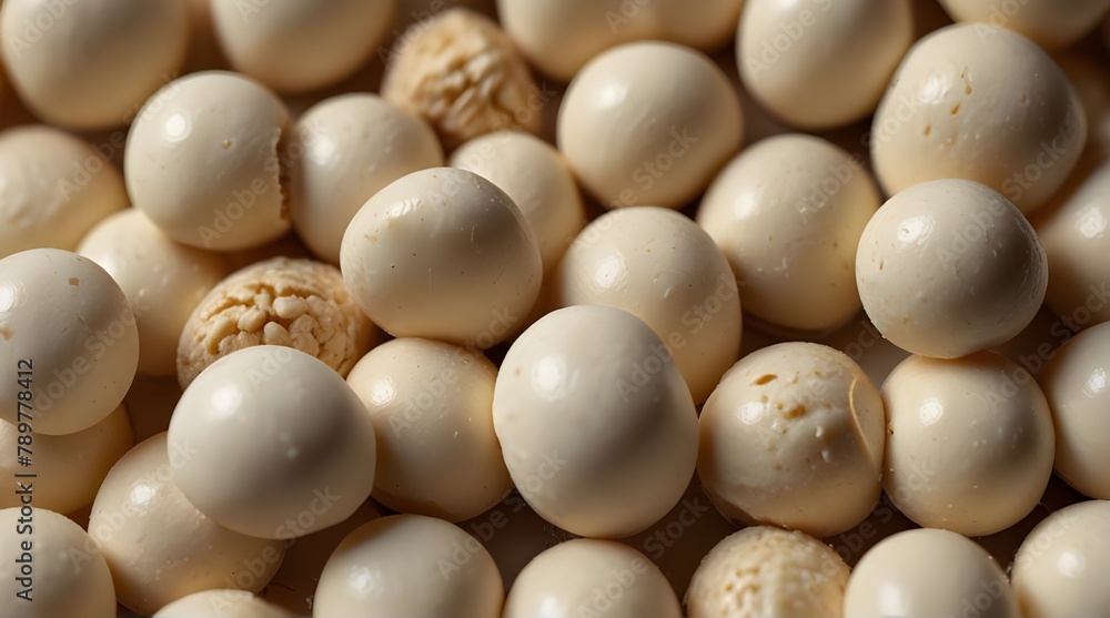 Pieces of white chocolates, with peanuts and 75% cocoa in close up.generative.ai Pieces of white chocolates, with peanuts and 75% cocoa in close up.generative.ai