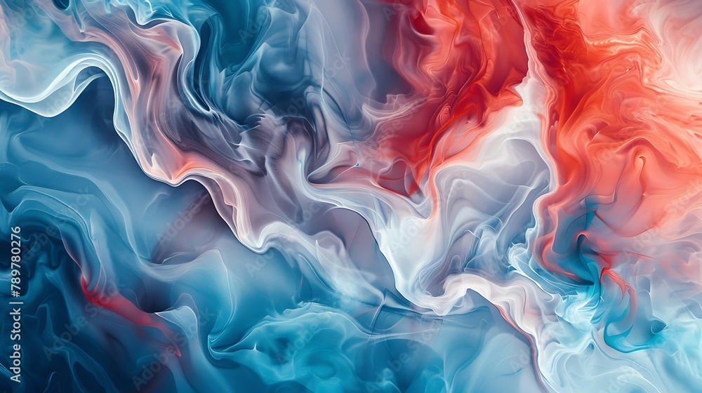 Abstract Background with Red, White, and Blue Bliss Suitable for American Celebration Day