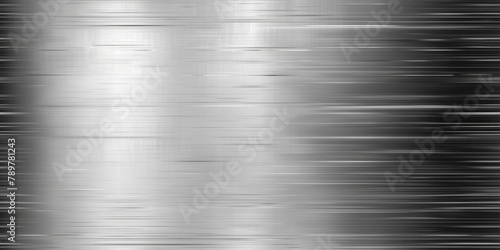 Sleek modern brushed steel texture. Contemporary metallic background AI Image