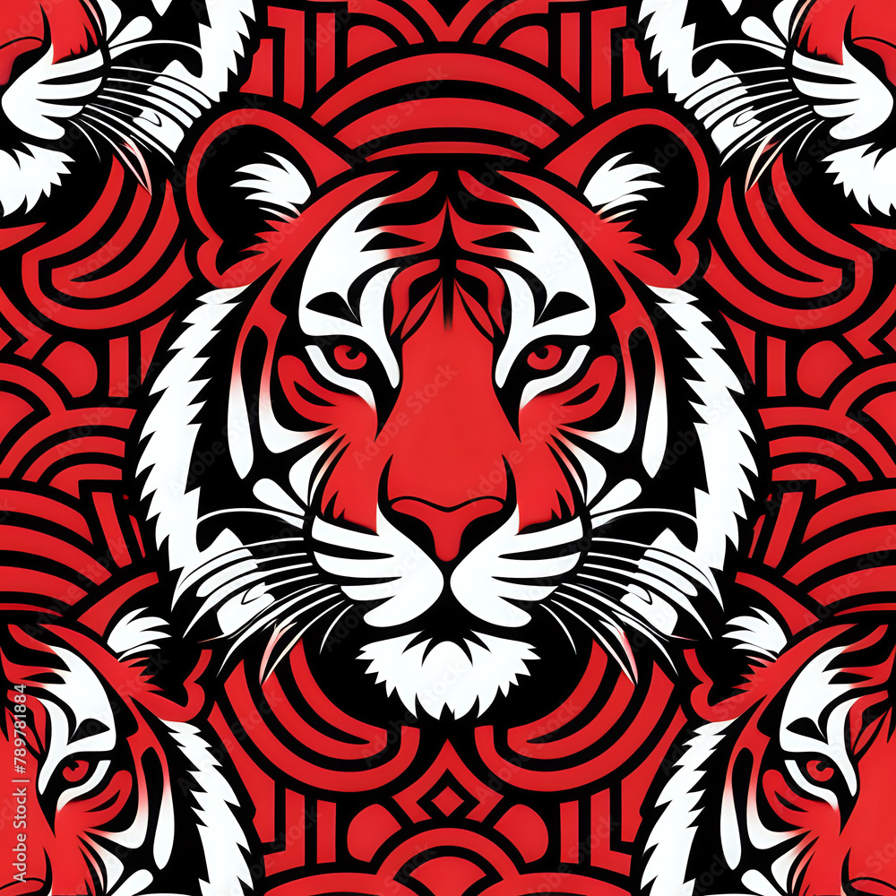 Tiger icon or tiger logo, tiger head mascot, illustration of an tiger, tiger head vector, lion head mascot, chinese tiger logo, Logo tiger, icon tiger