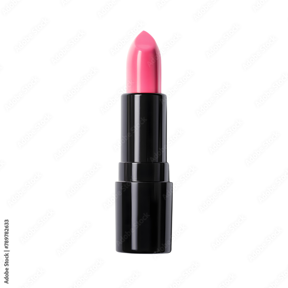 pink lipstick isolated on transparent background Generative Ai. pink lipstick isolated on transparent background Generative Ai.