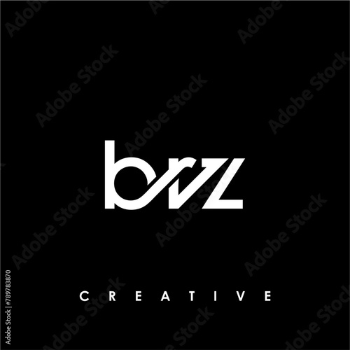 BRZ Letter Initial Logo Design Template Vector Illustration