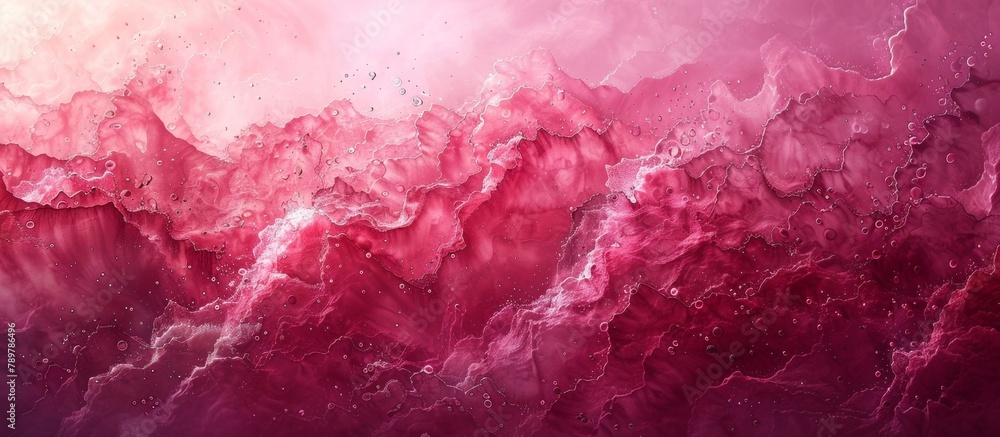 Pink and red background with water droplets creating a visually striking and artistic effect Pink and red background with water droplets creating a visually striking and artistic effect