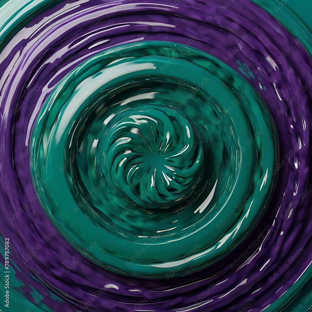 purple circular paint background with green purple circular paint background with green