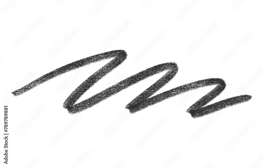 Naklejka premium Black squiggle png sticker, transparent background