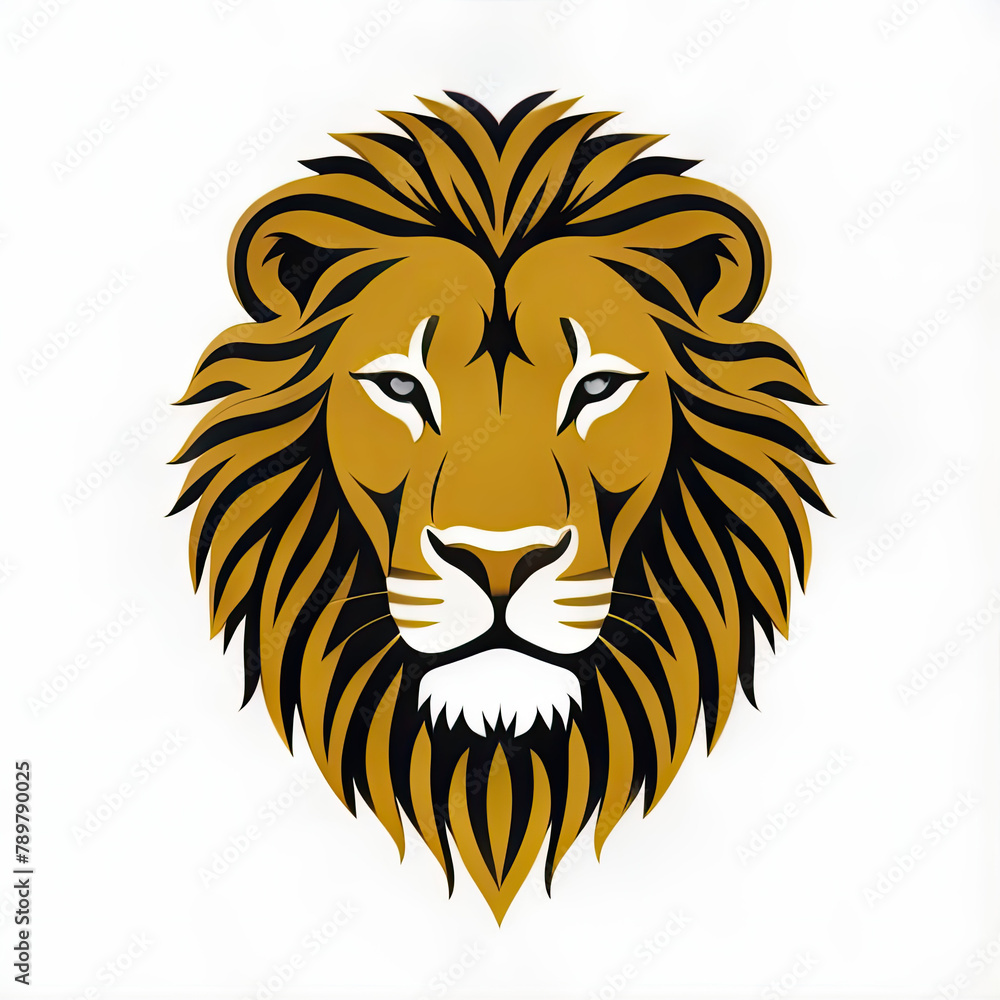 Obraz premium lion icon or lion logo, lion head mascot, illustration of an lion, lionhead vector, lion head mascot, Logo lion, icon lion, tiger