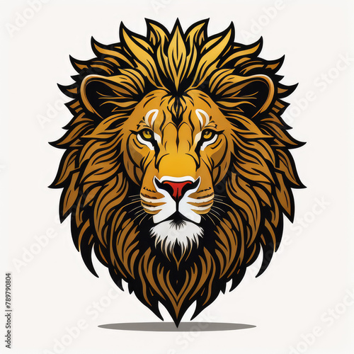 lion icon or lion logo, lion head mascot, illustration of an lion, lionhead vector, lion head mascot, Logo lion, icon lion, tiger © Rahmat 