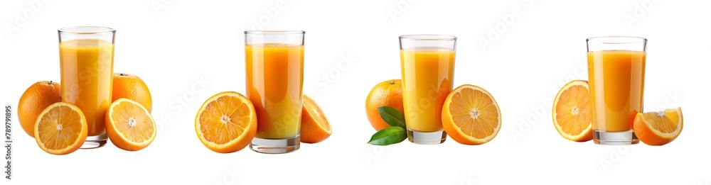 set of orange juice - juicy, juice, drink, liquid isolated on transparent background set of orange juice - juicy, juice, drink, liquid isolated on transparent background