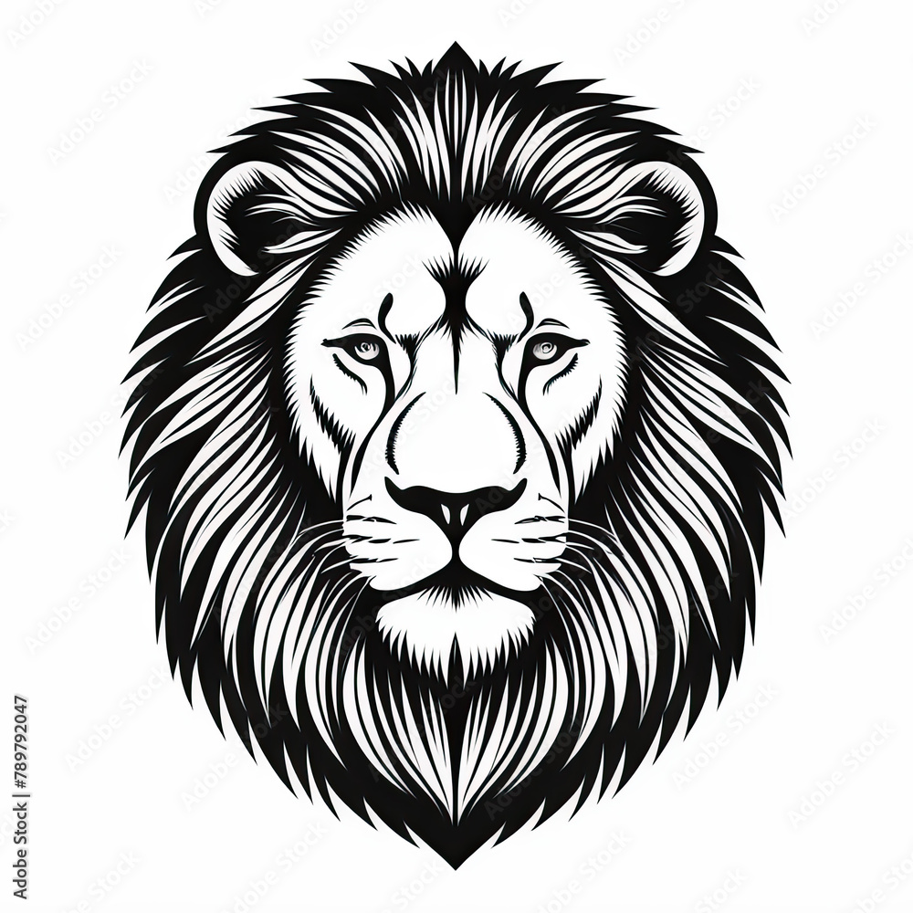 Obraz premium lion icon or lion logo, lion head mascot, illustration of an lion, lionhead vector, lion head mascot, Logo lion, icon lion, tiger