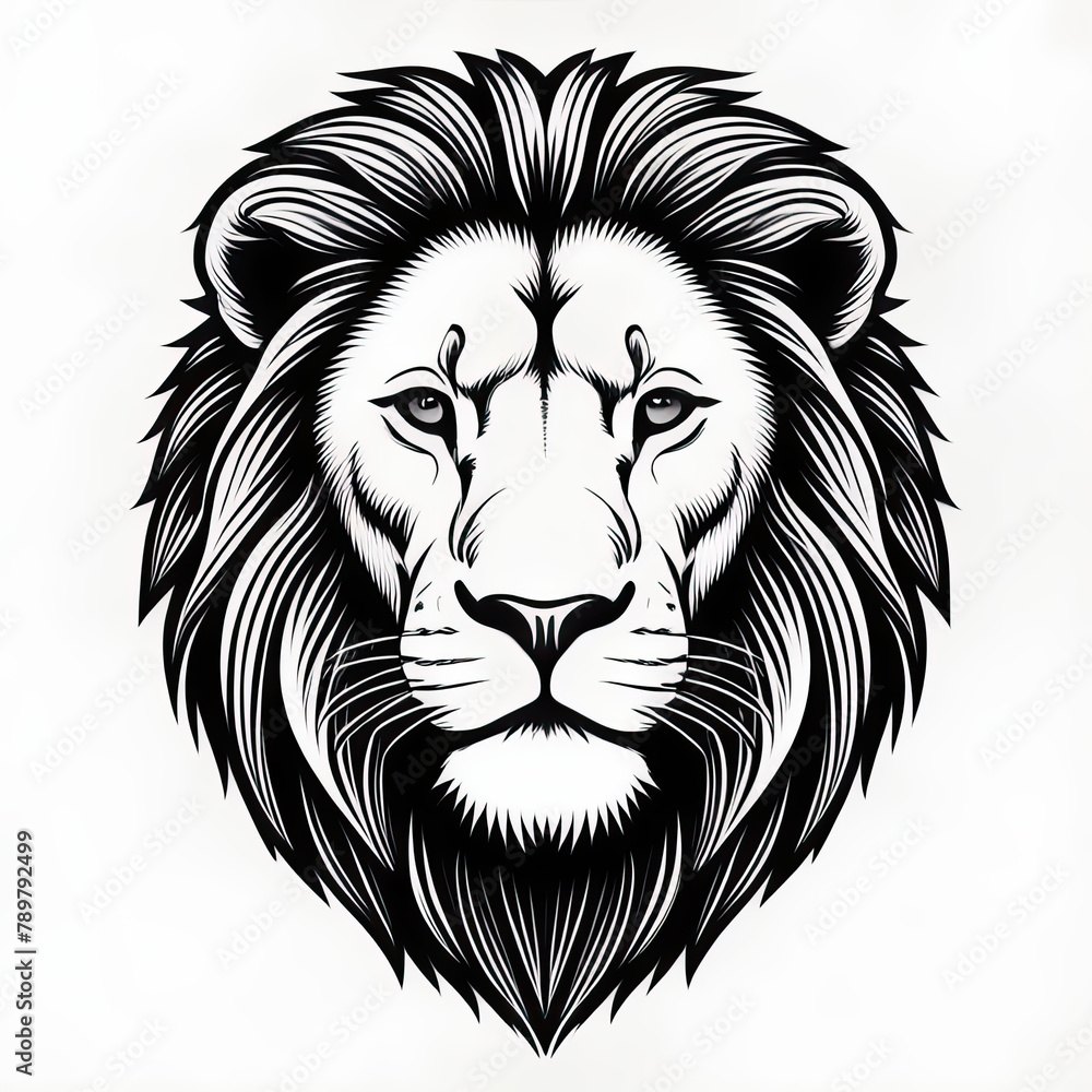 Obraz premium lion icon or lion logo, lion head mascot, illustration of an lion, lionhead vector, lion head mascot, Logo lion, icon lion, tiger