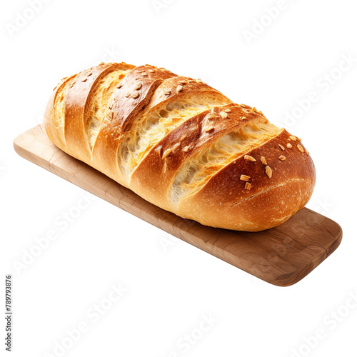 Tasty Bohemian Bread Isolated On White Background 