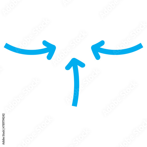 Different 3 black Arrows icons, vector set. Abstract elements for business infographic. Up and down trend. Illustrations for Web or polygraphy Design. vector illustration design elements.