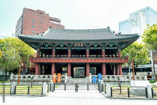 한국 서울 북촌한옥마을 전통건축 기와집 풍경