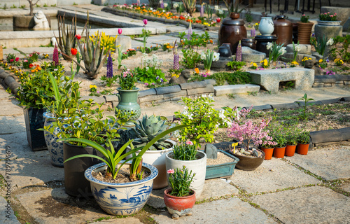 한국 서울 북촌한옥마을 전통건축 기와집 풍경