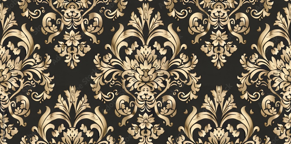 Timeless elegance of opulent damask paper texture. Regal sophistication concept. AI Image Timeless elegance of opulent damask paper texture. Regal sophistication concept. AI Image
