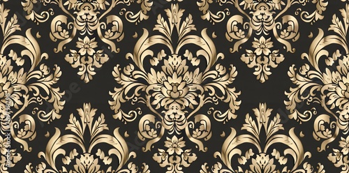 Timeless elegance of opulent damask paper texture. Regal sophistication concept. AI Image