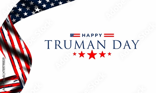 Truman Day. A holiday to celebrate concept vector illustration.