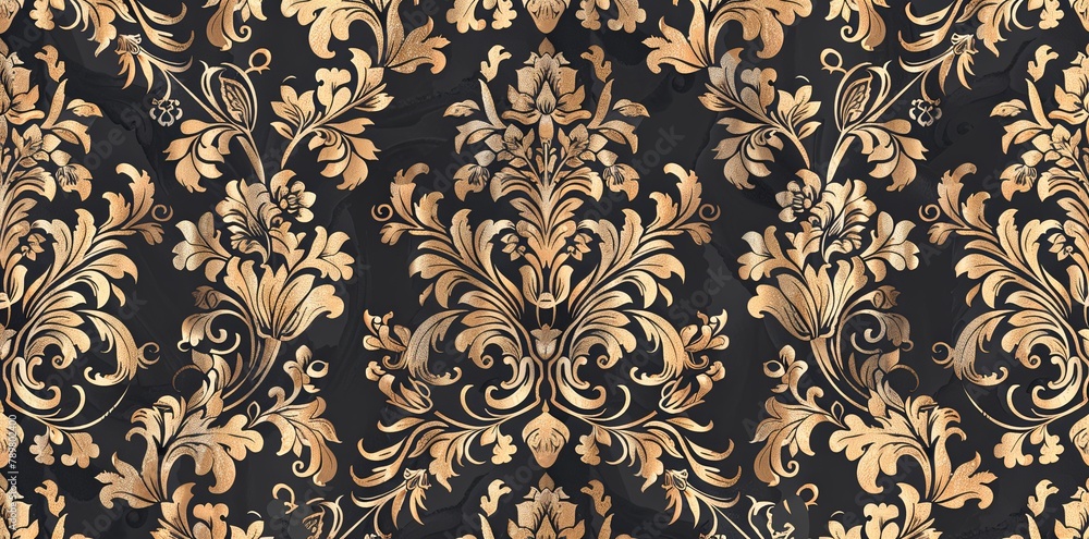 Classic sophistication in seamless damask paper texture. Timeless elegance concept. AI Image Classic sophistication in seamless damask paper texture. Timeless elegance concept. AI Image