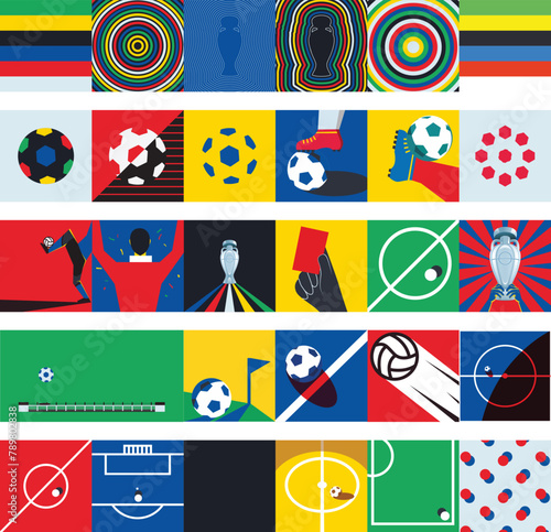 Soccer / Football design template,free copy space, vector	