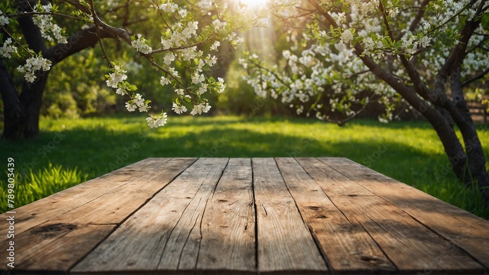 spring background with wooden planks spring background with wooden planks