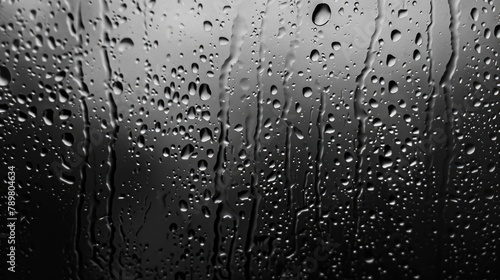 black water rain drop background
