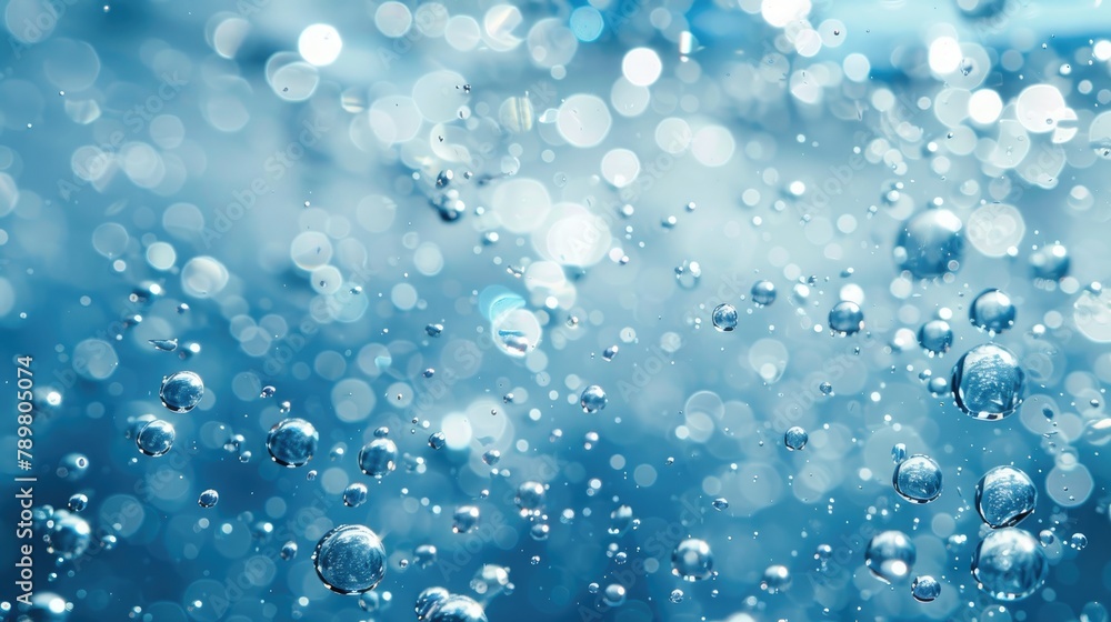 blue water drop background