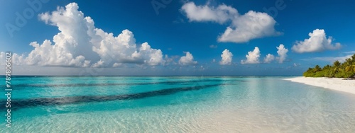 landscape with lake and blue sky   panorama of a island © SAQLAIN ABBAS