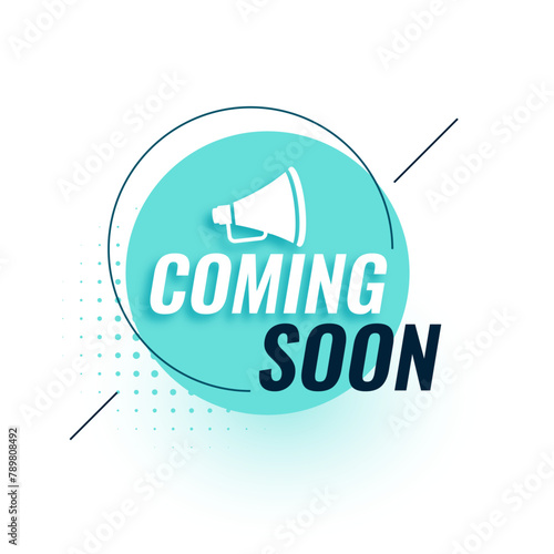 modern coming soon web teaser template for advertisement