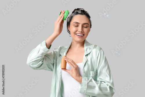 Beautiful young woman with ...