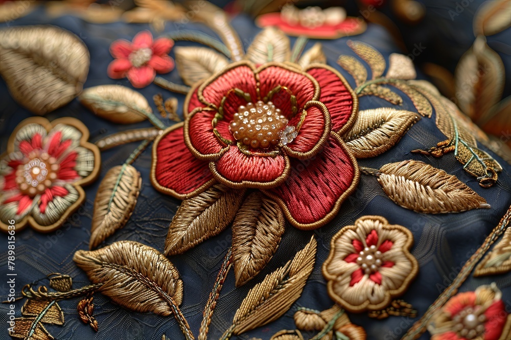 Zardozi Embroidery India rich, heavy embroidery often seen on garments and accessories, telling tales of opulence and royalty.