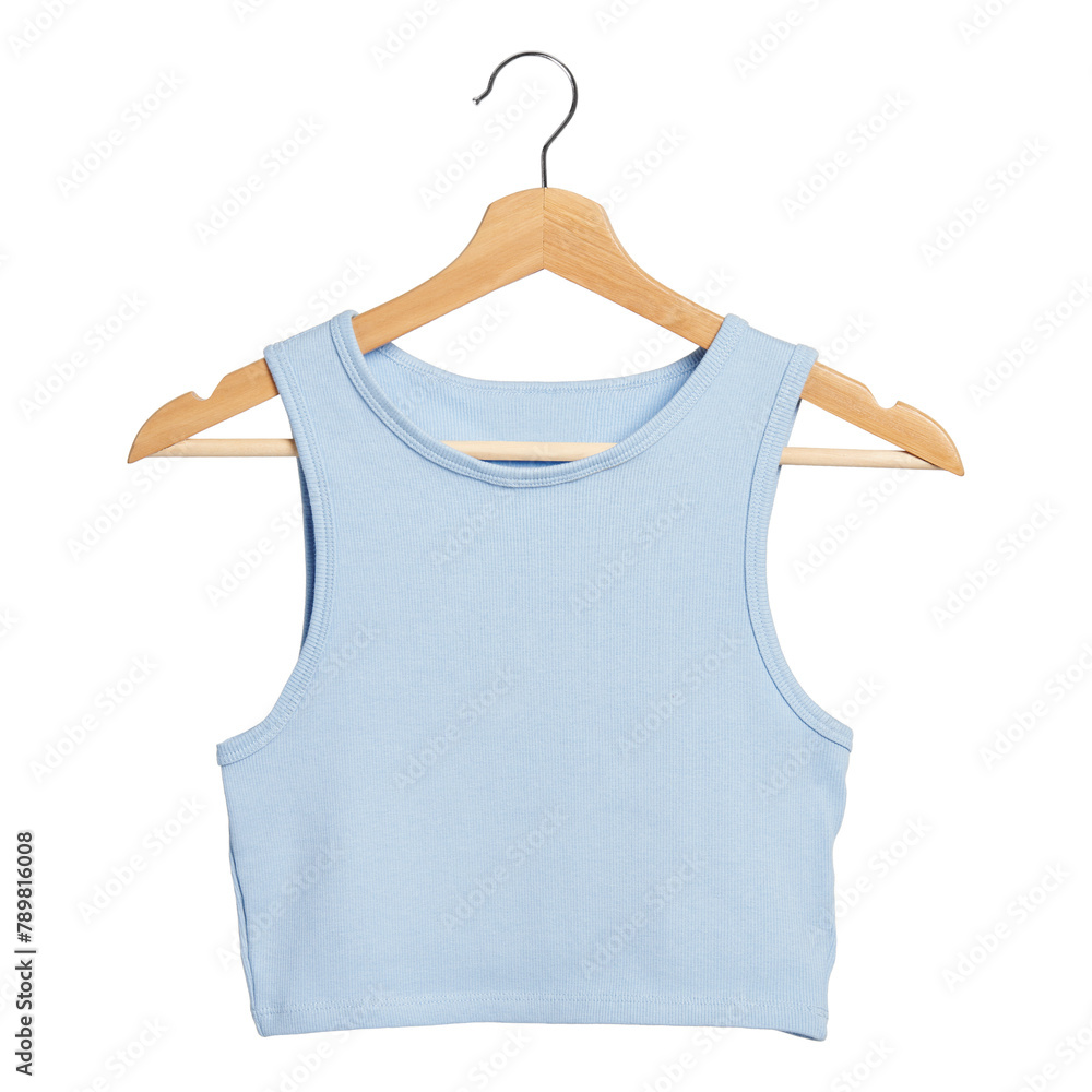 PNG baby blue cropped top mockup PNG baby blue cropped top mockup