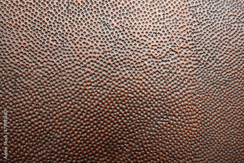 Abstract Copper surface with pitted background for design. Minimalism. 