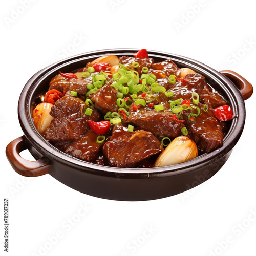  Delicious Braised Goat Mea Isolated On White Background 