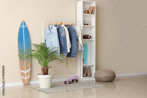 Modern teenager's room inte...