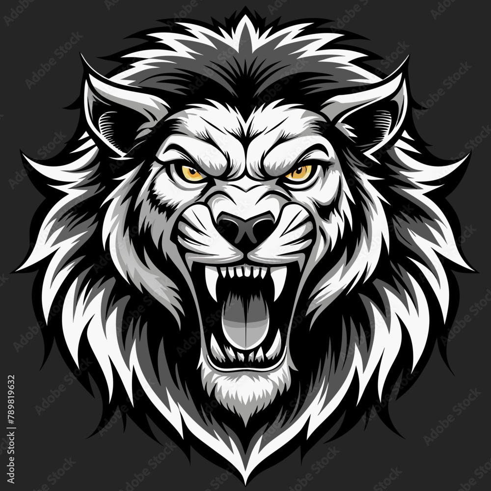 lion head mascot lion head mascot head of lion Vector Illustration lion head mascot lion head mascot head of lion Vector Illustration
