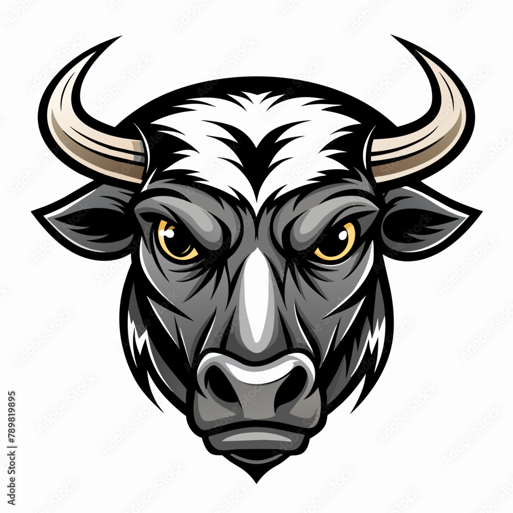 Obraz premium head of bull head of bull Vector Illustration 