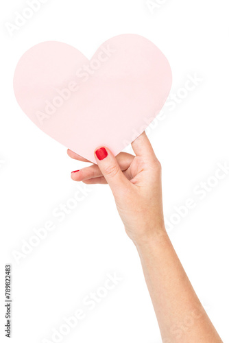 Png Pink paper heart mockup Valentines celebration