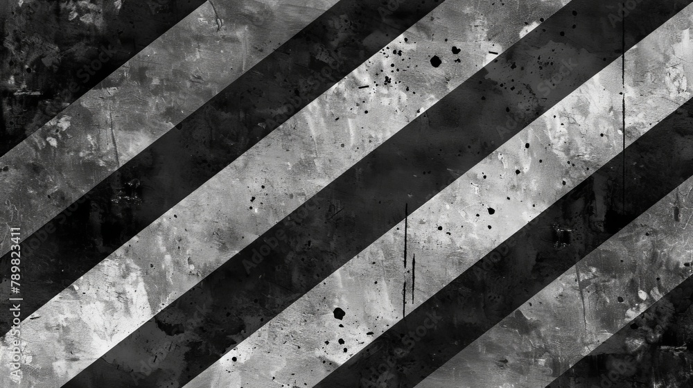 diagonal stripe pattern on concrete, adorned with paint splatters diagonal stripe pattern on concrete, adorned with paint splatters
