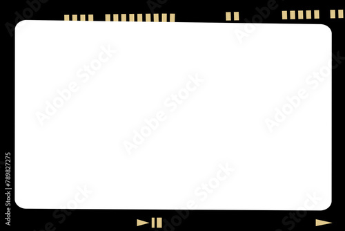 Aesthetic analog film frame png vintage style photography
