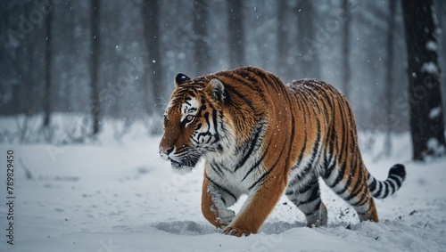 tiger in snow   tiger in the jungle