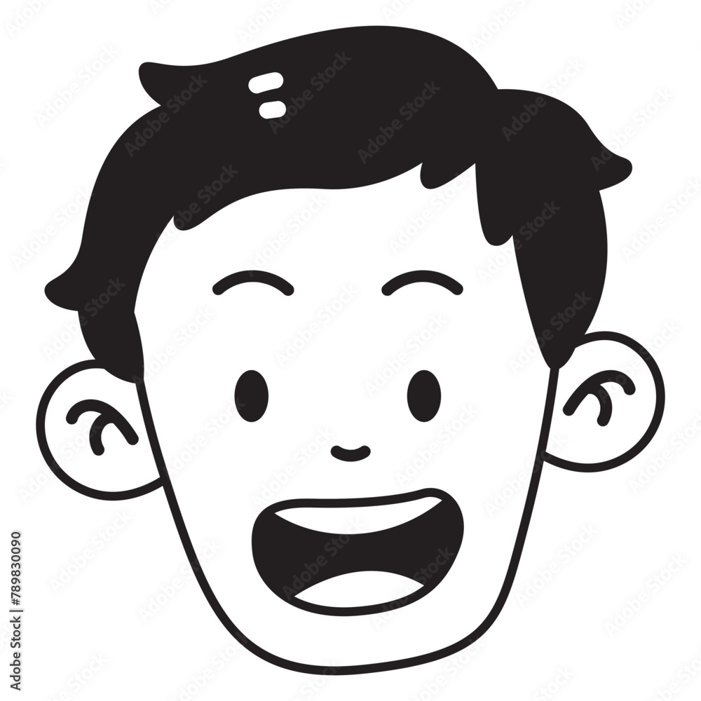 Face Doodle Illustration Face Doodle Illustration