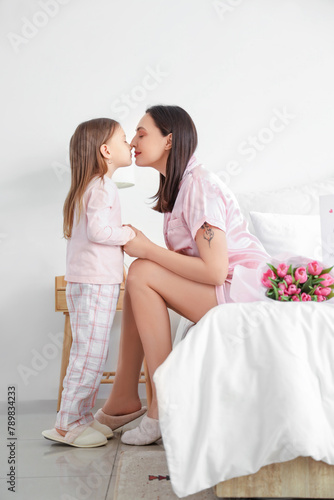 Mother and daughter sharing...