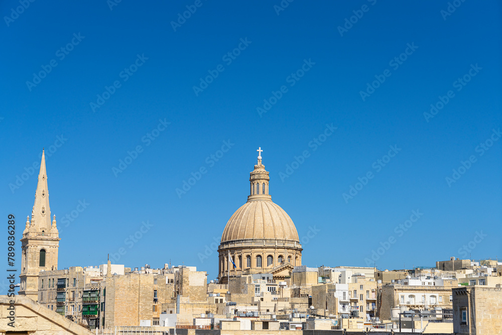 The historic center of Valletta, Malta