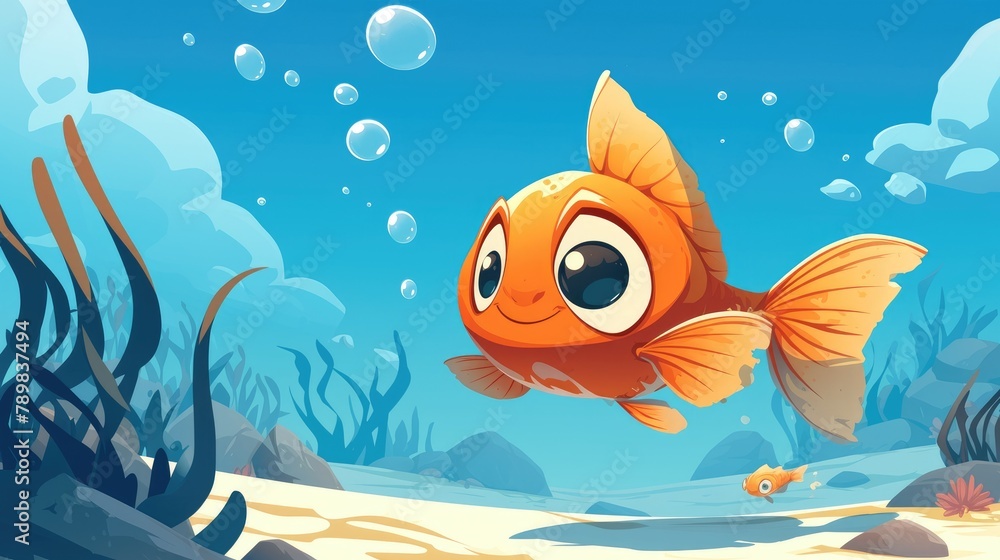 Engage your children with an educational game that challenges their logic skills Help the orange fish pave its way to meet other fish on a fun printable underwater worksheet